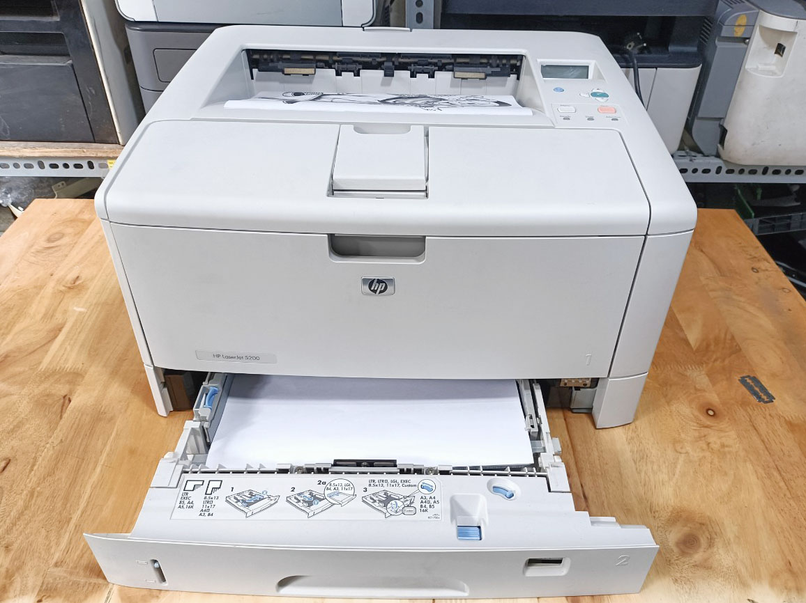 Máy in HP 5200 Cũ Giá Rẻ TPHCM | Tốc Độ 35 Trang/Phút, In A3 Nét Căng